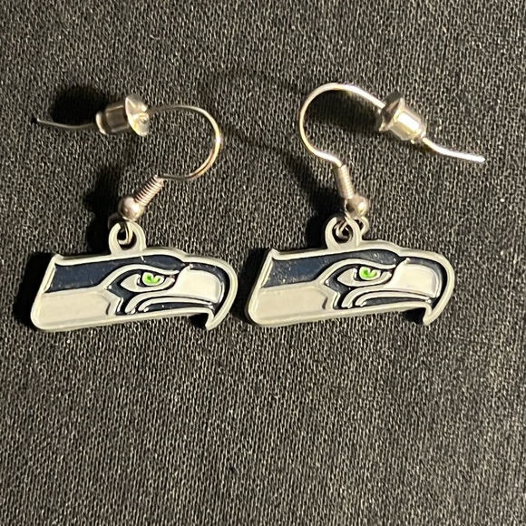 Seattle Seahawks Earrings - Picture 11 of 12